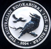 2004 Kookaburra Australian Silver Coin