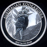 2014 Kookaburn Australian Silver Coin