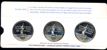 Official U.S. Olympic Team Commemorative Medals