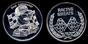 Dale Earnhardt Jr. Racing Greats 1oz Silver Round