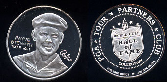 Payne Stewart- H.O.F. 2001 PGA Tour Partners Club World Gold Hall of Fame Collection