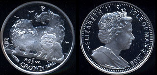 2008 Burmilla Cat Coin Silver Round