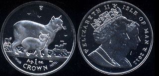 2012 Manx Cat Coin Silver Round