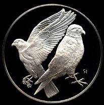 GR Sparrow Hawk#2 1974 Silver Round