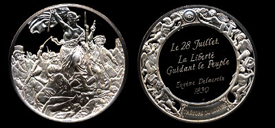 Liberty Guiding the People Louvre Silver Round