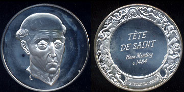 Tete De Saint Hans Memling 1484 Silver Round