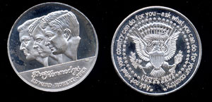 The Kennedy Brothers Silver Round