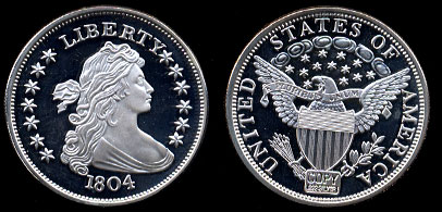 1804 Bust Liberty Dollar Copy 2oz SR
