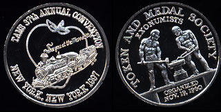 1997 Token & Medal Society TAMS Silver Art Medal