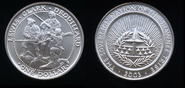 2003 The Sovereign Nation of the Shawnee Silver Round