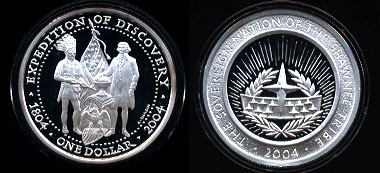 2004 Proof The Sovereign Nation of the Shawnee Silver Round