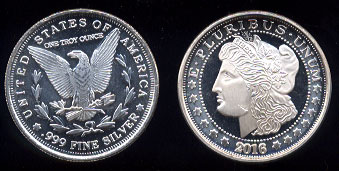 2016 Morgan Dollar Design Silver Round