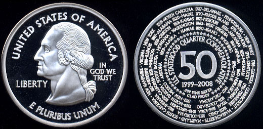 U.S. Statehood Quarter Commemorative Silver Clad Proof