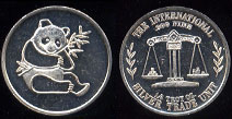 1982 Panda 1/4 oz Commemorative Copy Not Minted by Peoples Republic of China Mint Silver Round
