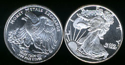 Money Metals Exchange Walking Liberty Half Design 1/4 Oz. .999 Fine Silver