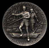 Founding of Boonesborrough Longines Silver Art Round
