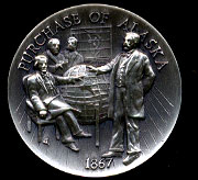 1867 Purchase of Alaska Longines Silver Art Round