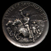 1898 Battle of San Juan HillLongines Silver Art Round