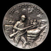 1918 The Doughboys Longines Silver Art Round