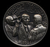 1961 Kennedy's Inauguration Longines Silver Art Round