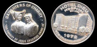 1972 Daughters of Charity Silver Art Round