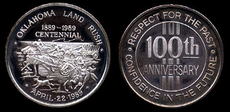 Oklahoma Land Rush 1889-1989 Centennial