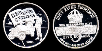 Operation Desert Storm No IGWT 1991 Hutt River Province $5