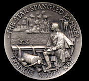 1814 Francis Scott Key Longines Silver Art Round