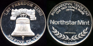 Let Freedom Ring Northstar Mint Silver Art Round