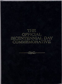 The Official Bicentennial Day Commemorative - July 4th, 2976 Solid Sterling Silver Minted By Franklin Mint Silver Round