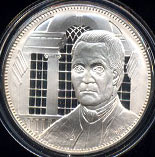 Franklin Mint's The Official Signers Medals Roger Sherman Connecticut 1 oz Sterling Silver Round
