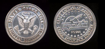 Silver Dollar City, Missouri 21.9 Gram Pure Silver medal