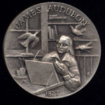 1827 James Audubon Longines Silver Art Round