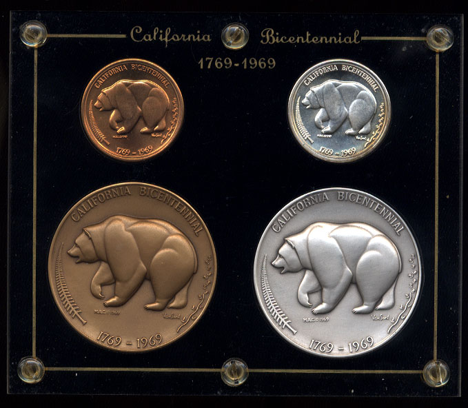 California Bicentennial Set 1769-1969 In original Capitol HolderCalifornia Bicentennial Set 1769-1969 In original Capitol Holder