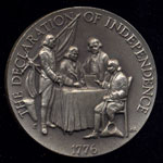 1776 The Declaration of Independence Longines Silver Art Round