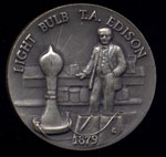 1879 Light BulbT.A. Edison Longines Silver Art Round