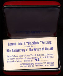 General John J. "Blackjack" Pershing 50th Anniversary of the Return of the AEF