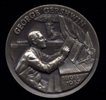 1898-1937 George Gershwin Longines Silver Art Round