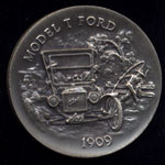 1902 Model T Ford Longines Silver Art Round