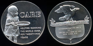 Care 1971 Postmasters of America Issue No.7 silver round