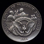 1933 Inauguration of President Roosevelt Longines Silver Art Round