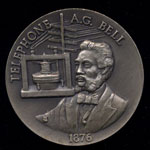 Alexander G. Bell Longines Silver Art Round
