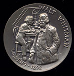 Walt Whitman Longines Silver Art Round