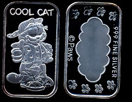 ST-234 Garfield "Cool Cat" Silver Art bar