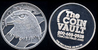 The Coin Vault Eagle Silver round