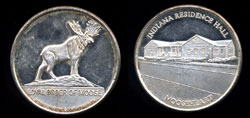 Loyal Order of Moose / Indiana Residence Hall Commem silver round