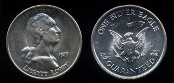 1979 Liberty Lobby Ounce Round Silver Round