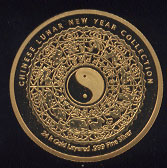 Common Reverse Lunar Gold-plated Silver Round
