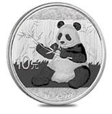 2017 unc Silver Panda