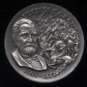 Ulysses S Grant 1869-1877 High Relief Wittnauer SS Medal